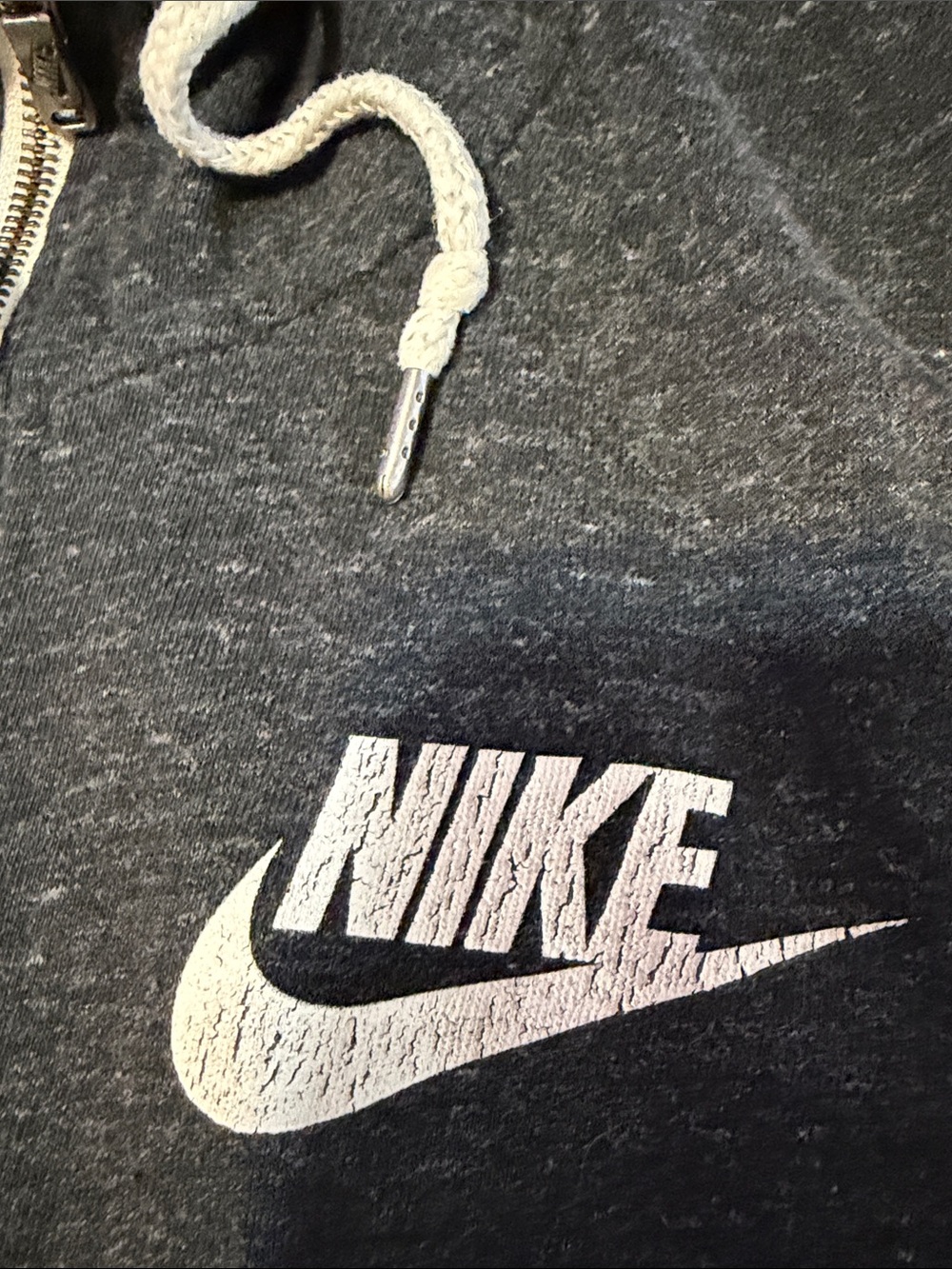 Nike Charcoal Gray Lightweight Full-Zip Hoodie Jacket - Picture 6 of 13